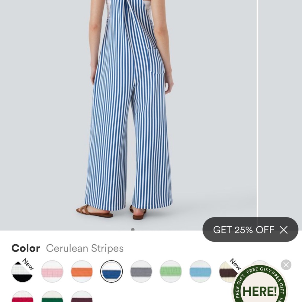 HALARA Cerulean Striped Jumpsuit